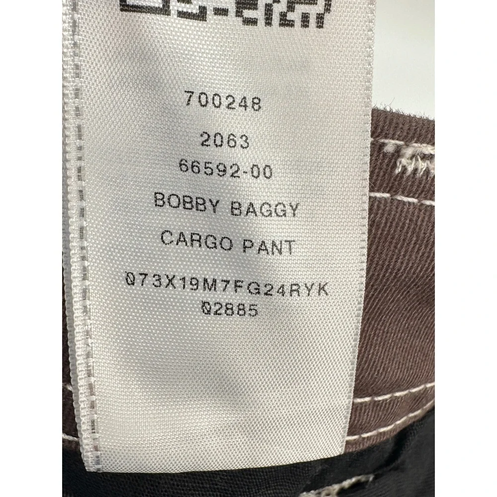 True Religion Bobby Baggy Cargo Pant Men 36 Brown Solid Relaxed Fit Modern NEW